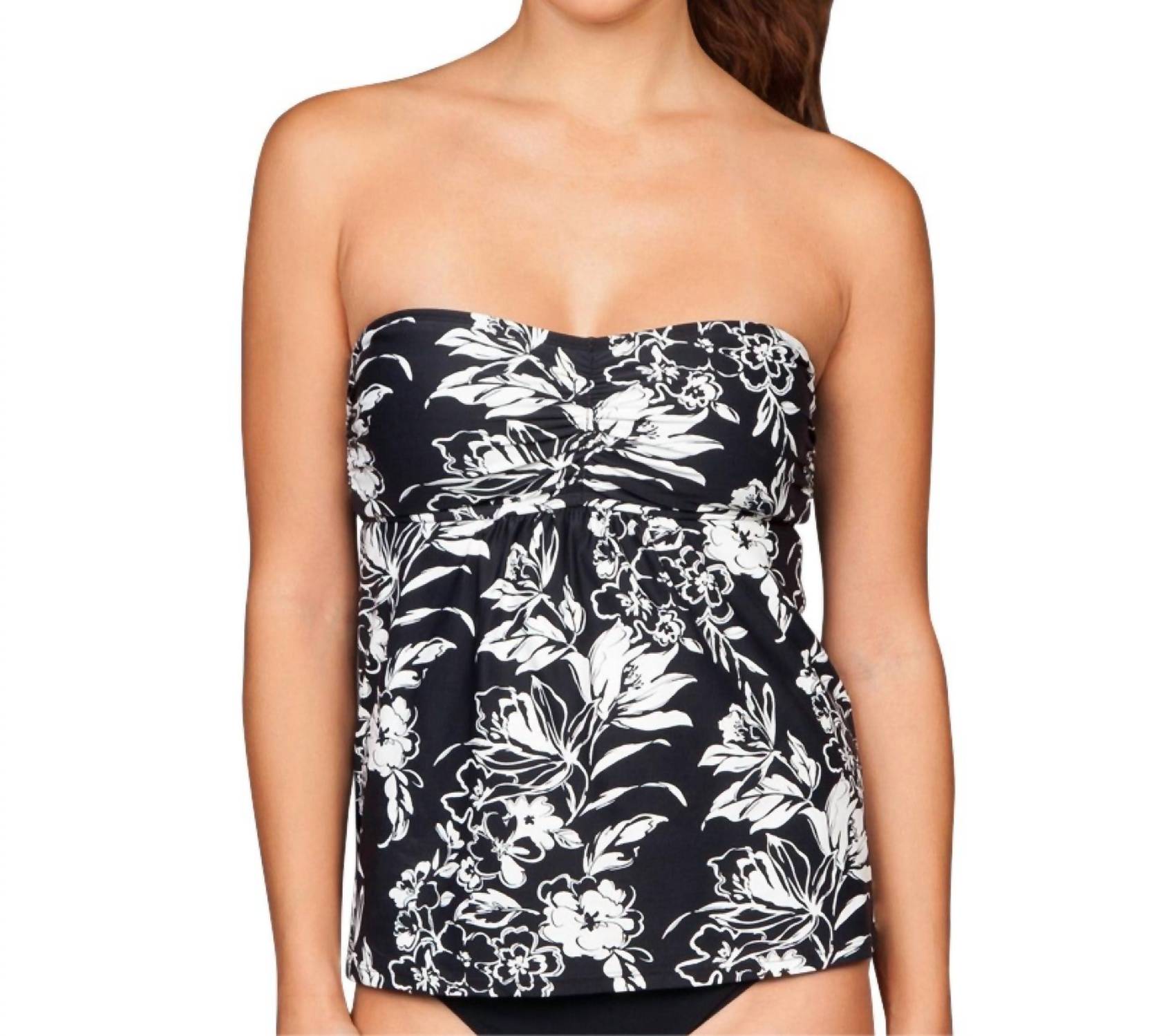 Beach House - Nantucket Island Meg A - line Bandini Top - bikinis - black - clothing