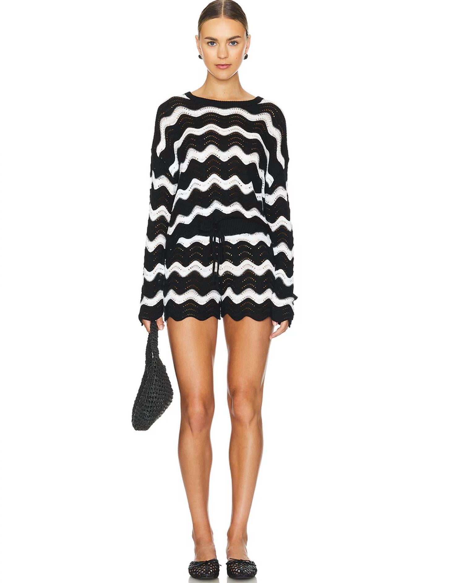 Beach Riot - Balboa Knit High Waist Short - black - clothing - high - waist