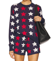 Beach Riot - Cassie Sweater - blue - clothing - cotton - blend