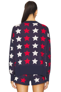 Beach Riot - Cassie Sweater - blue - clothing - cotton - blend