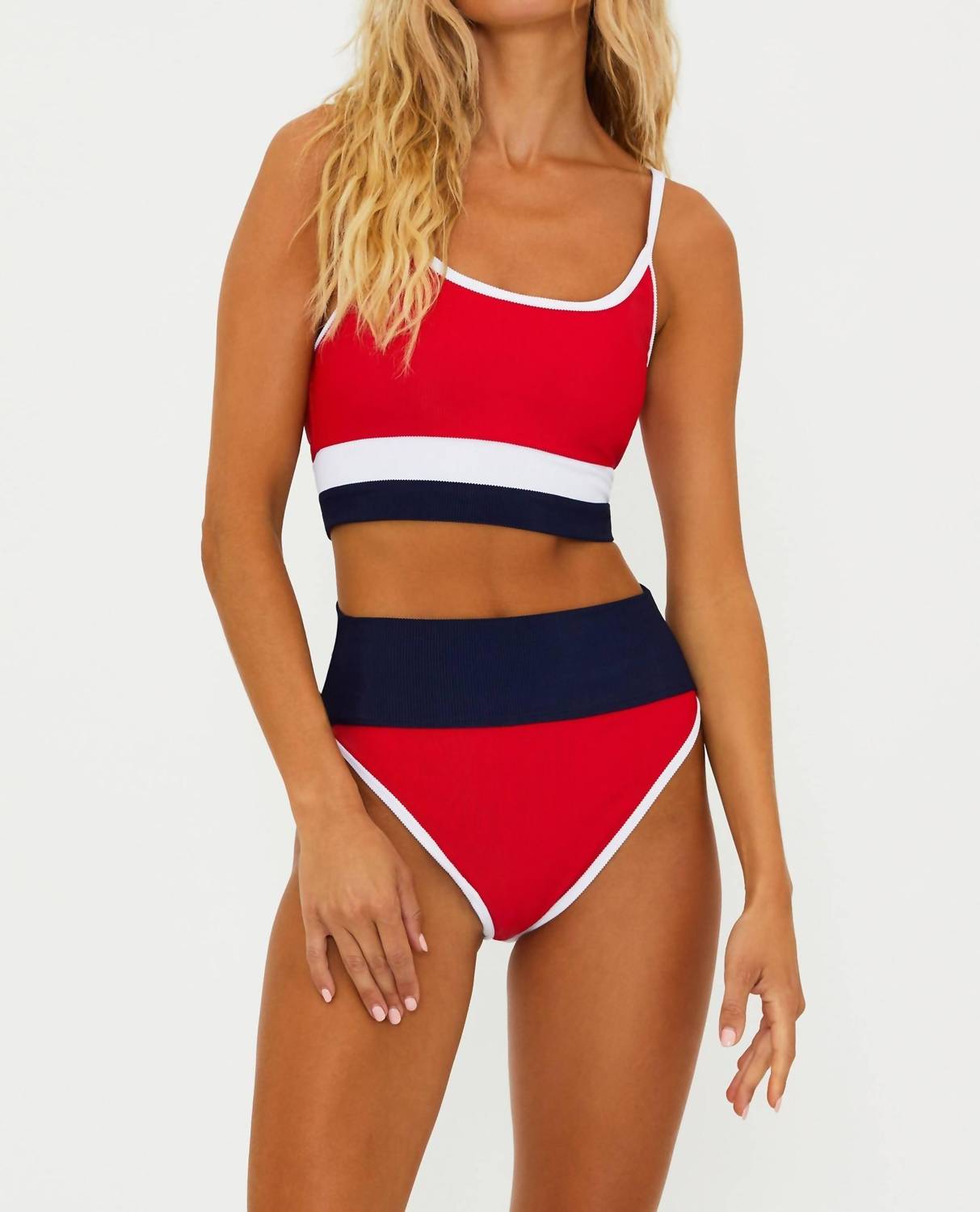 Beach Riot - Emmy Bottom Bikini - bikinis - clothing - red