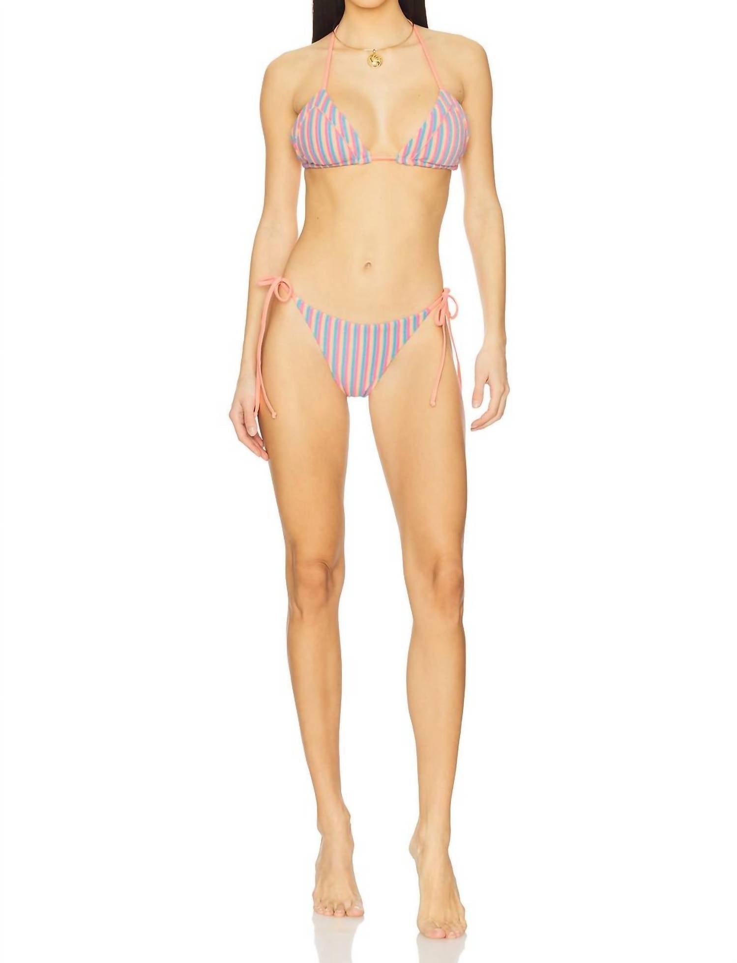 Beach Riot - Julie Bikini Top - bikinis - clothing - pink