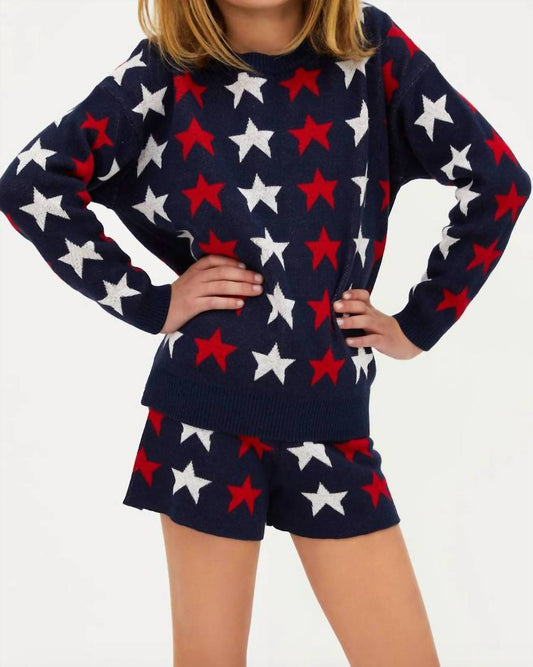 Beach Riot - Tween Little Callie Sweater - blue - clothing - cotton