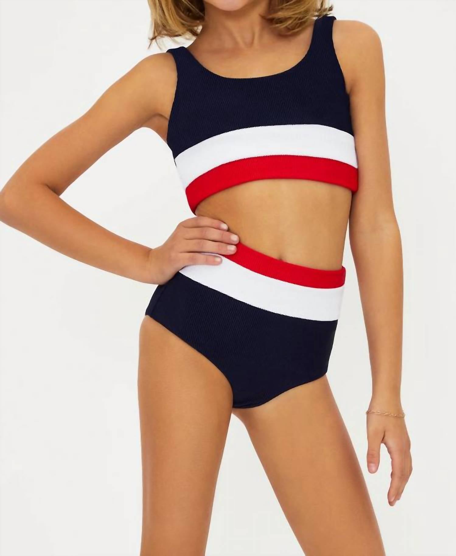 Beach Riot - Tween's Little Mackenzie & Heidi Set - baby - bikinis - blue