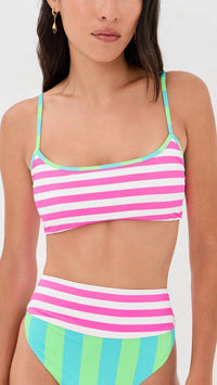 Beach Riot - Val Bralette Bikini Top And Highway Bikini Bottom Set