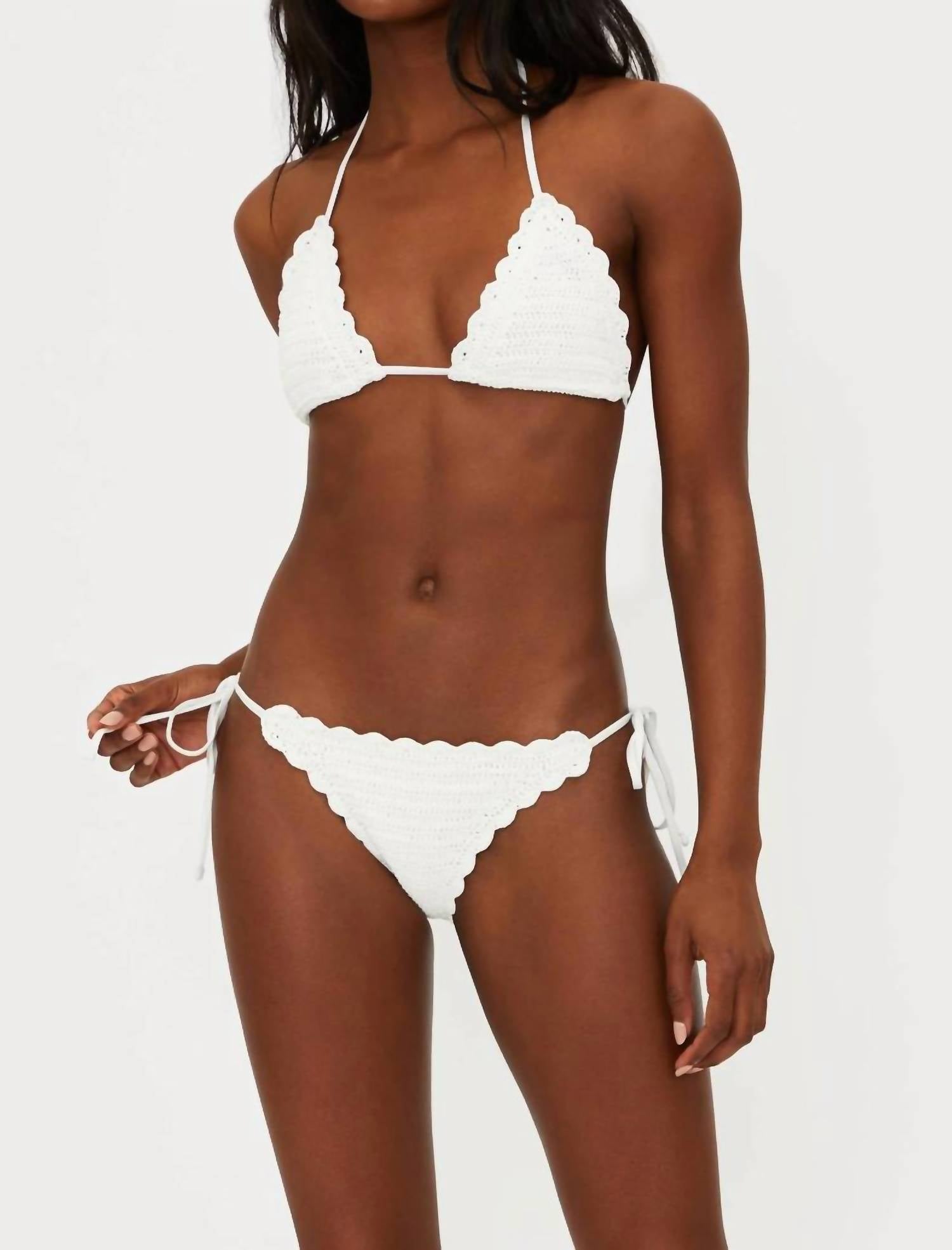 Beach Riot - Winona Crochet Bikini Top - bikinis - clothing - nylon - blend