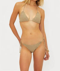Beach Riot - Winona Crochet Bikini Top - bikinis - brown - clothing
