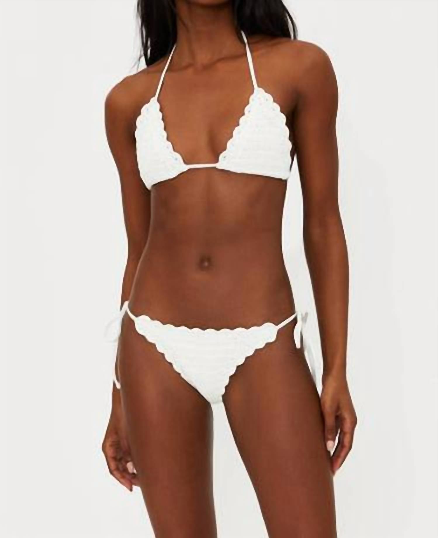 Beach Riot - Winona Crochet Bikini Top - bikinis - clothing - nylon - blend