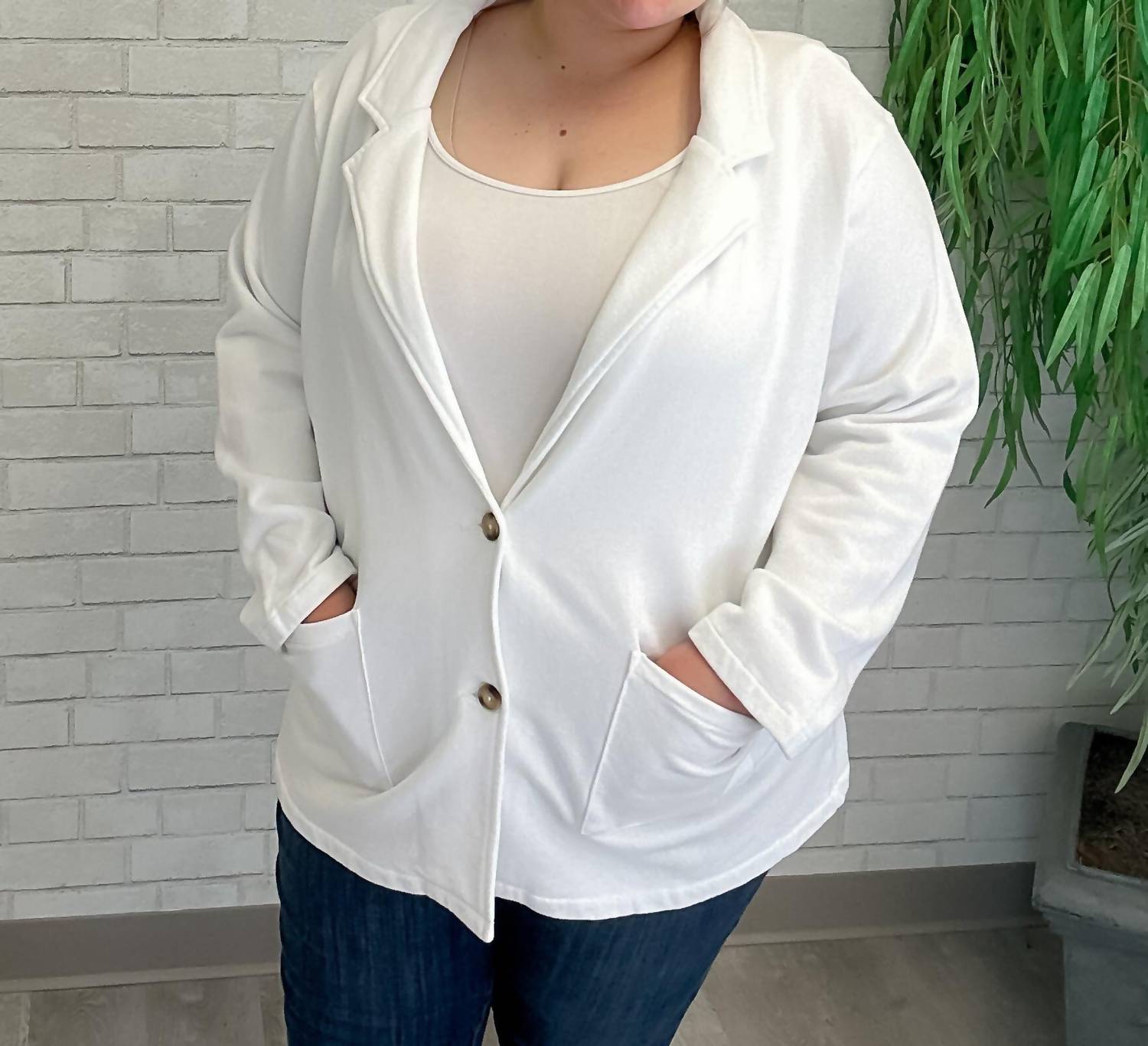 Mododoc - French Terry Blazer -plus