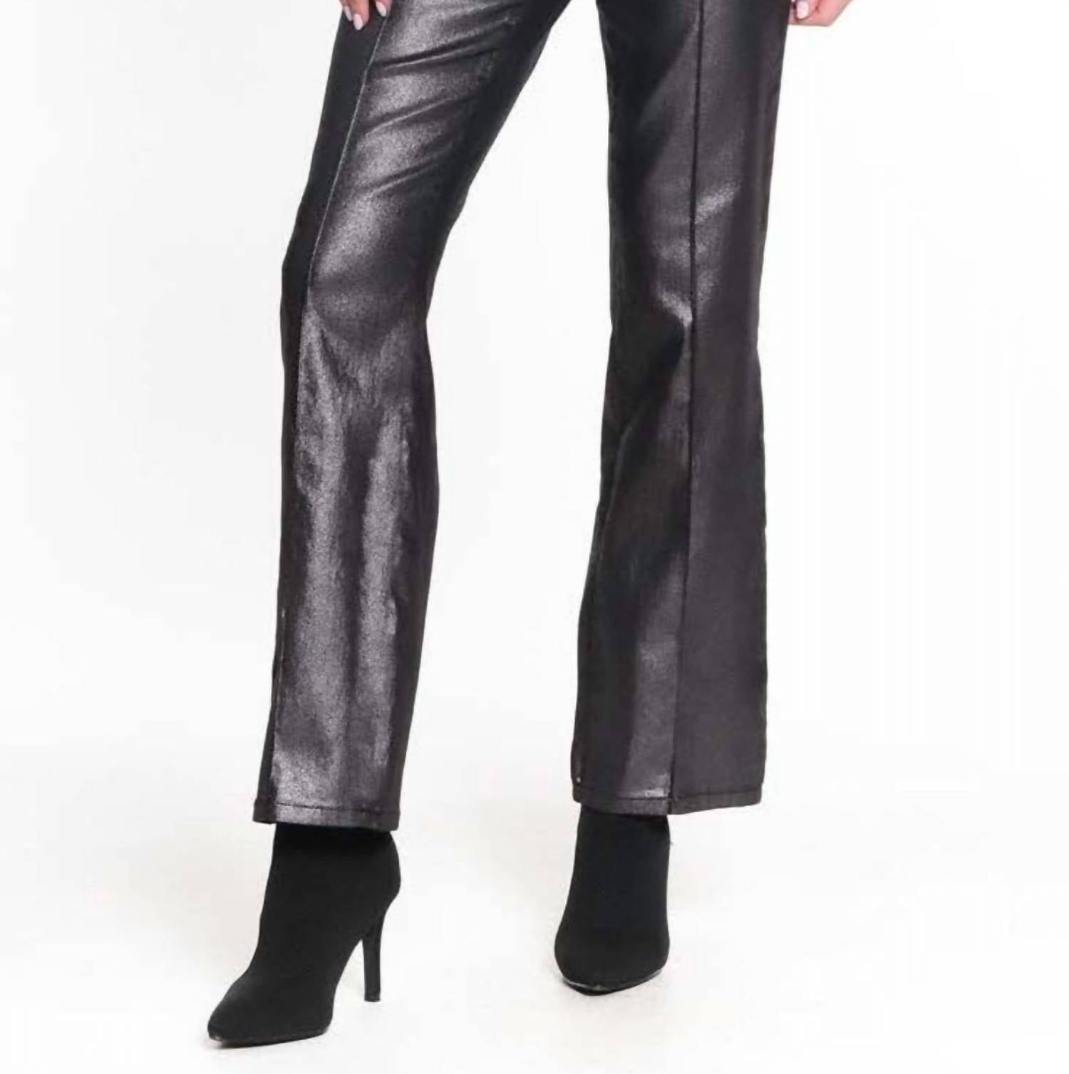 Tru Luxe - Foil Printed Bootcut Jean