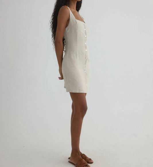 Bella Dahl - Square Neck Button Front Mini Dress