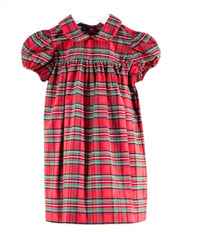 Charming Little One Girl's Tartan Layla Dress in red - kids' dress