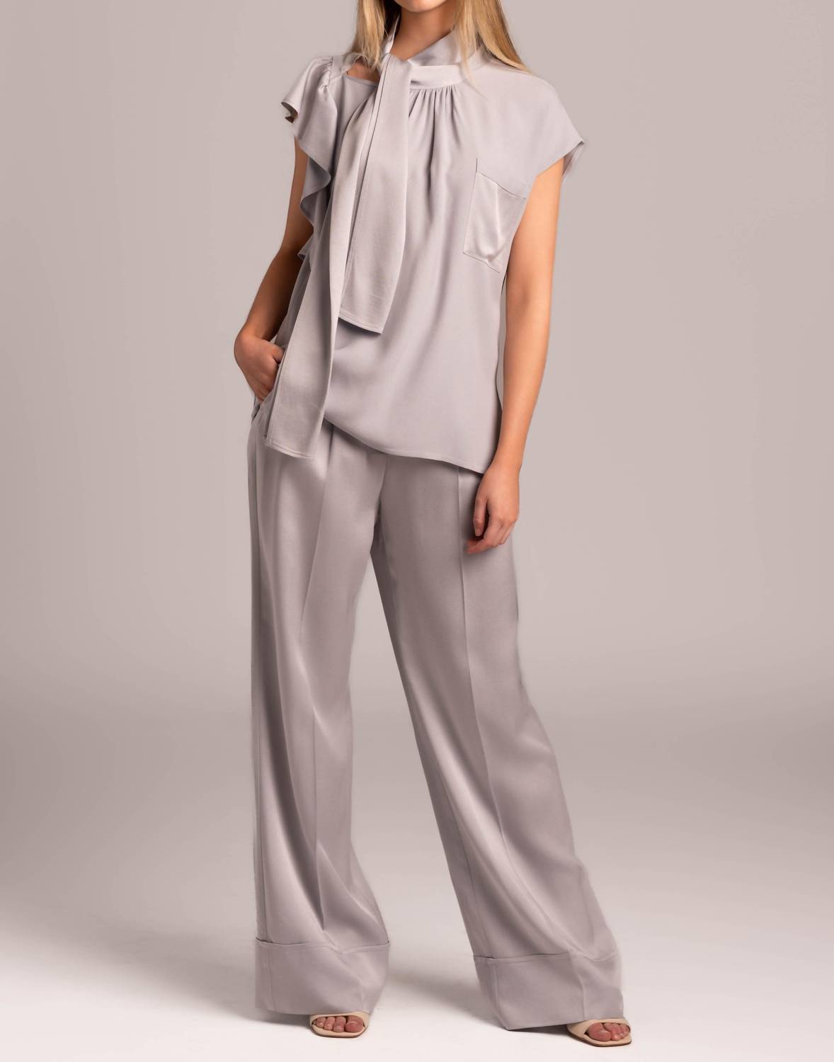 Beatrice .B - Flowy Trouser Pant With Seam