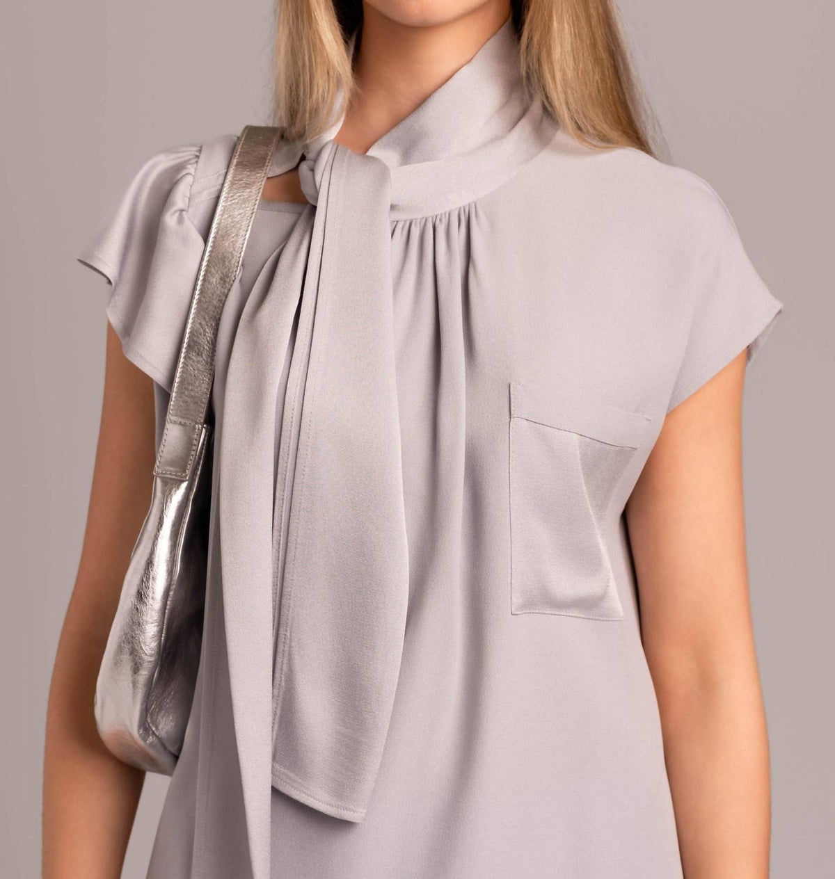 Beatrice .B - Polished Tie Blouse