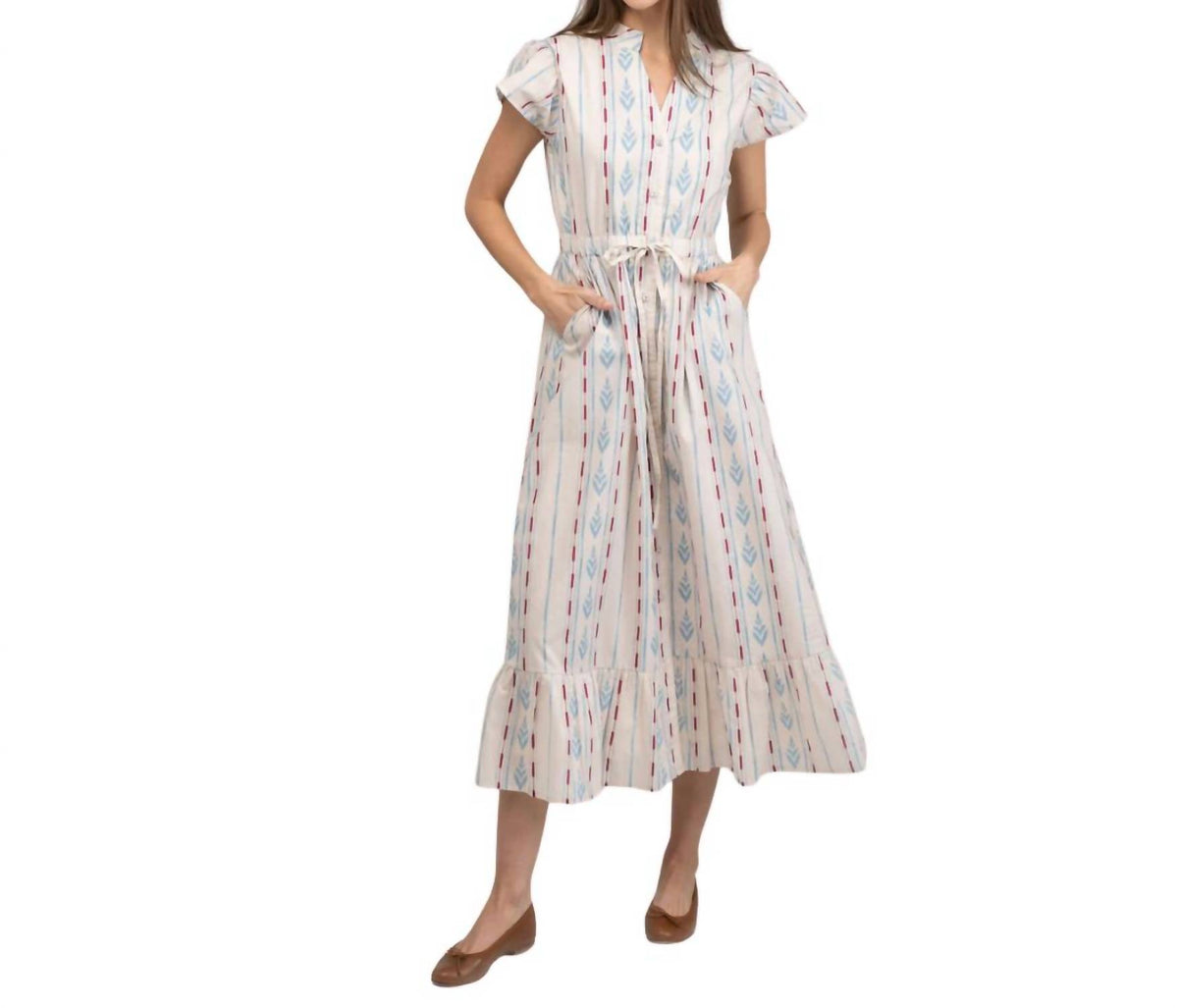 Beau & Ro - Flutter Midi Dress