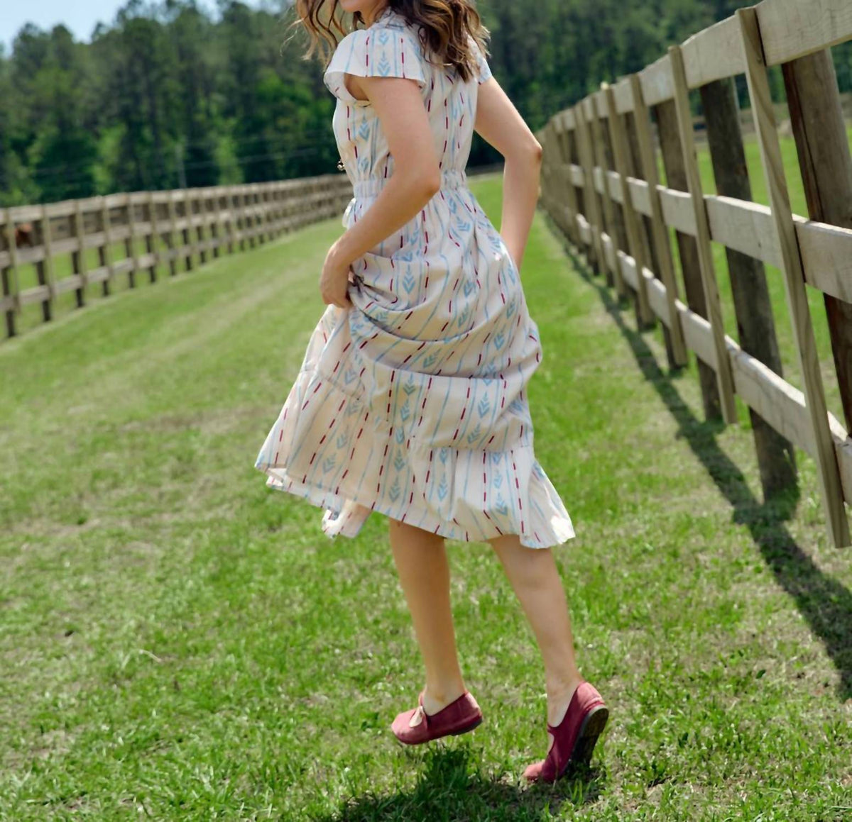 Beau & Ro - Flutter Midi Dress