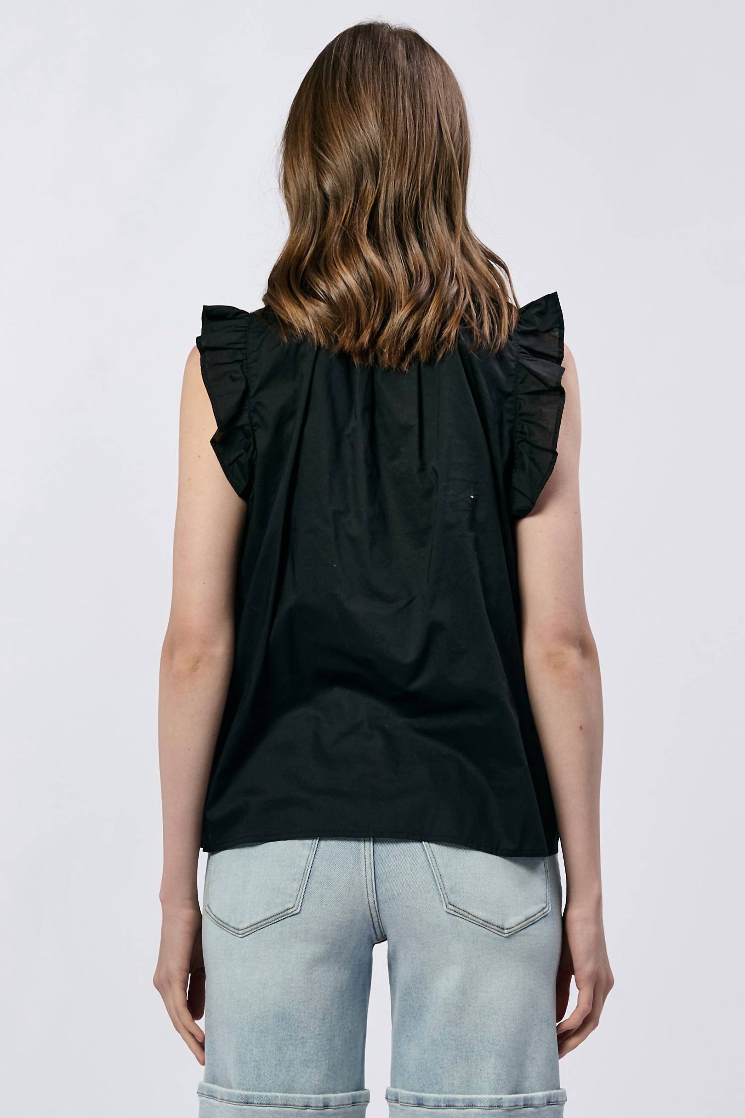 Dear John Denim - Puja Sleeveless Ruffle Top