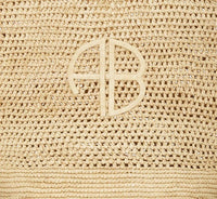 Anine Bing - Women's Leah Logo Hobo Raphia Bag