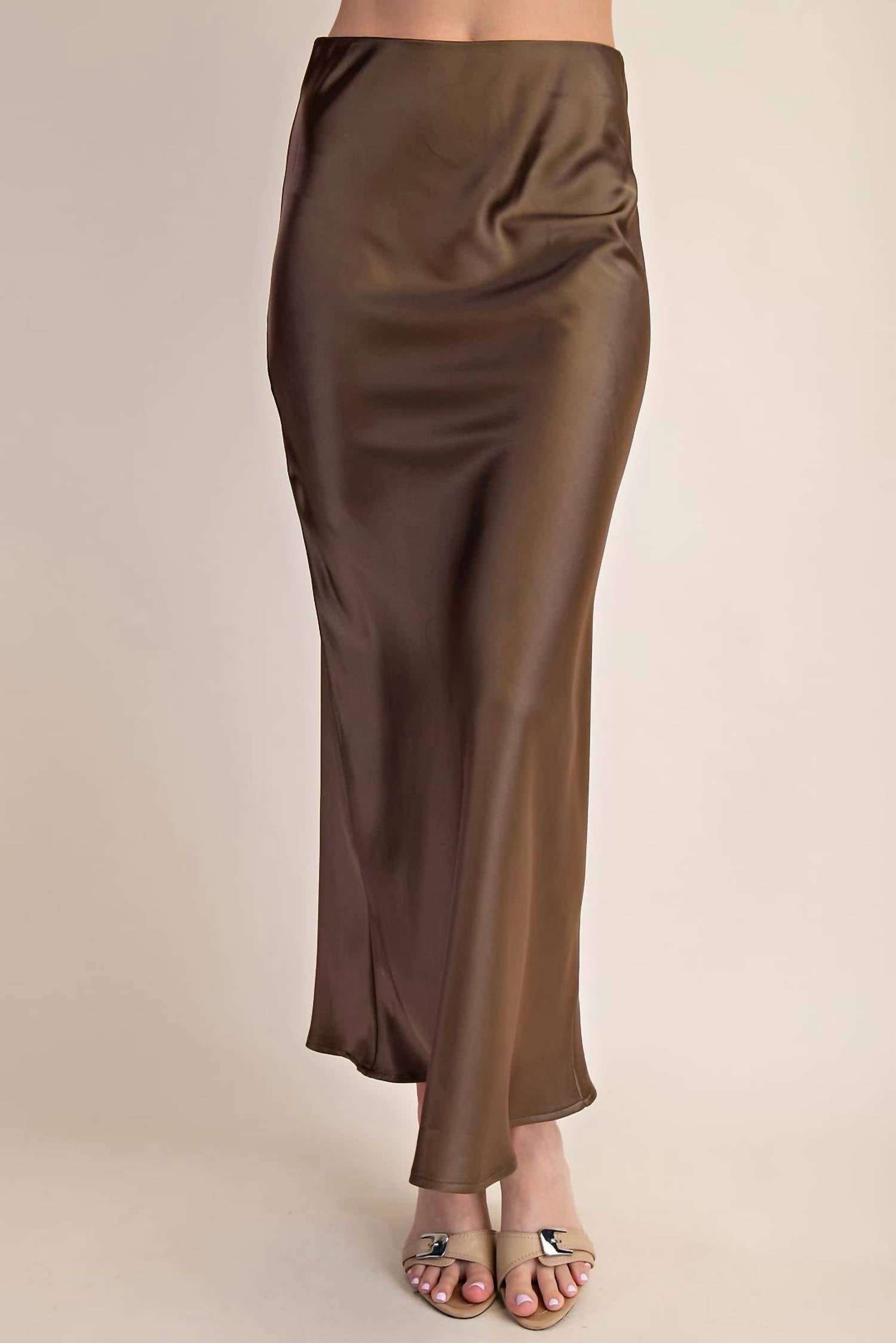 Glam - Midi Satin Skirt