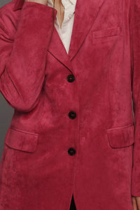 Dolan - Left Coast Faux-suede Boyfriend Blazer