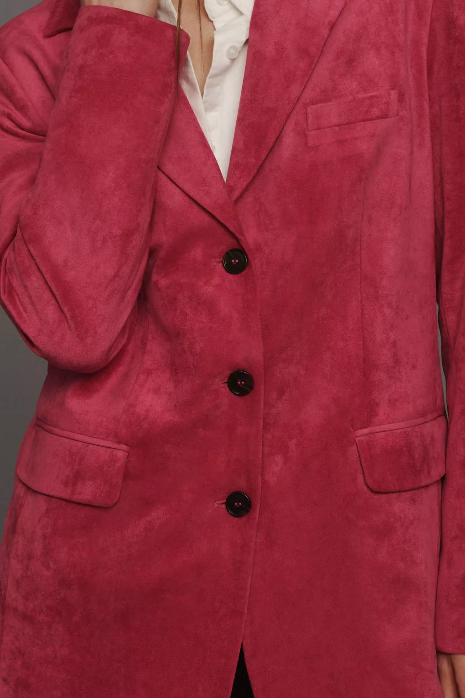 Dolan - Left Coast Faux-suede Boyfriend Blazer