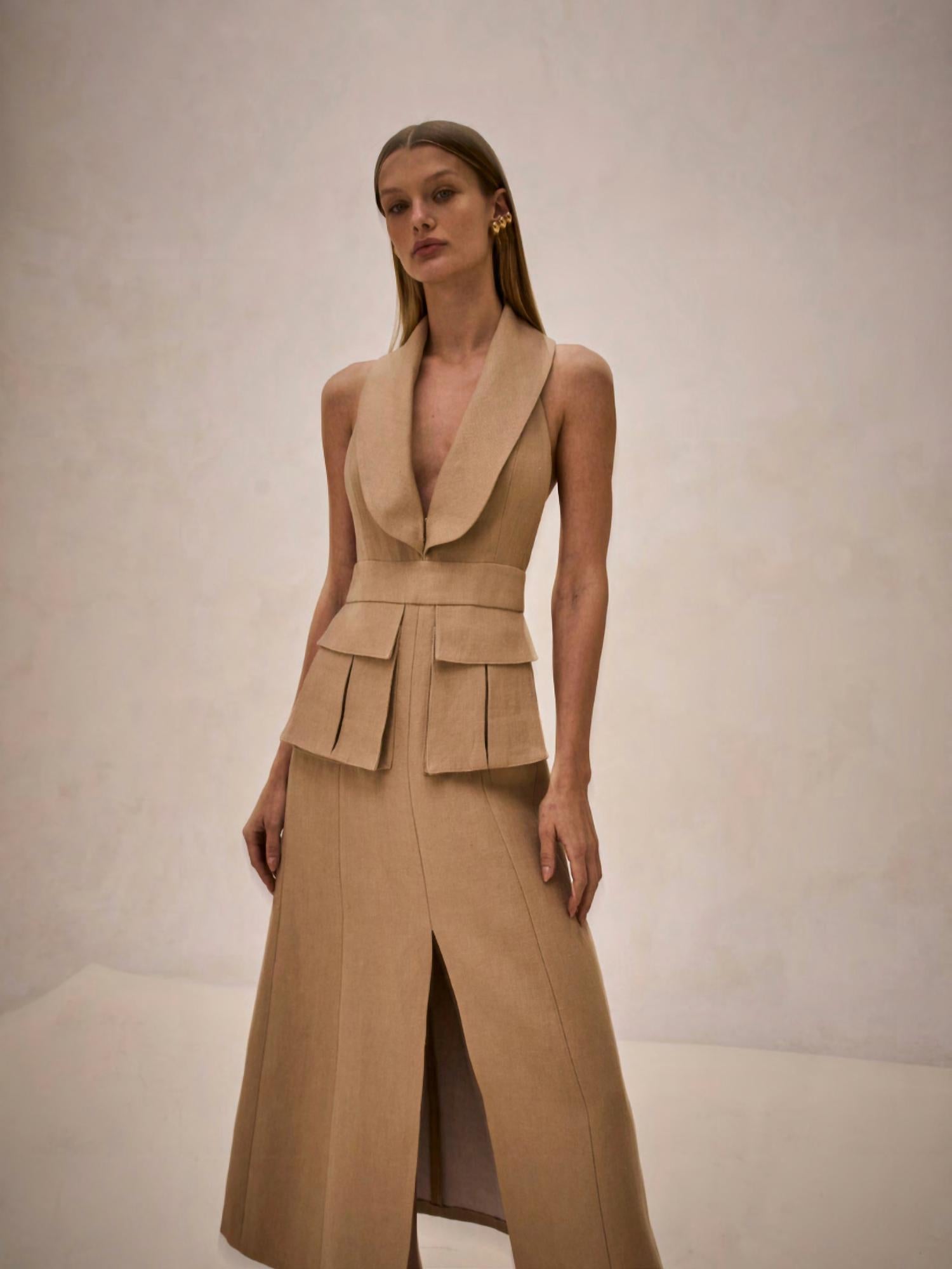 Alexis - Sessile Sleeveless Midi Dress