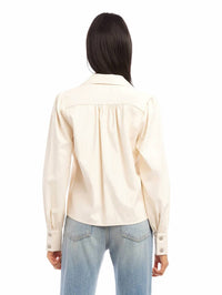 Fifteen Twenty - MAIA FAUX LEATHER TOP