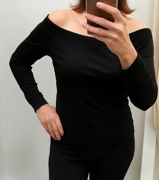 Bobi - Off The Shoulder Long Sleeve Top