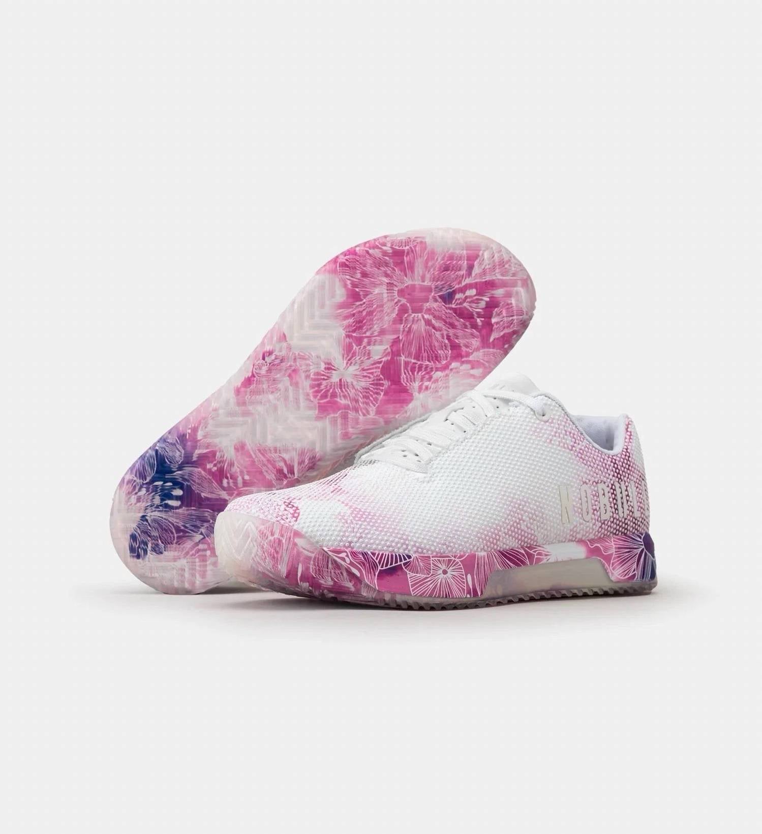 NOBULL Women's Sf Trainer Low Sneakers in white purple - women's sneaker