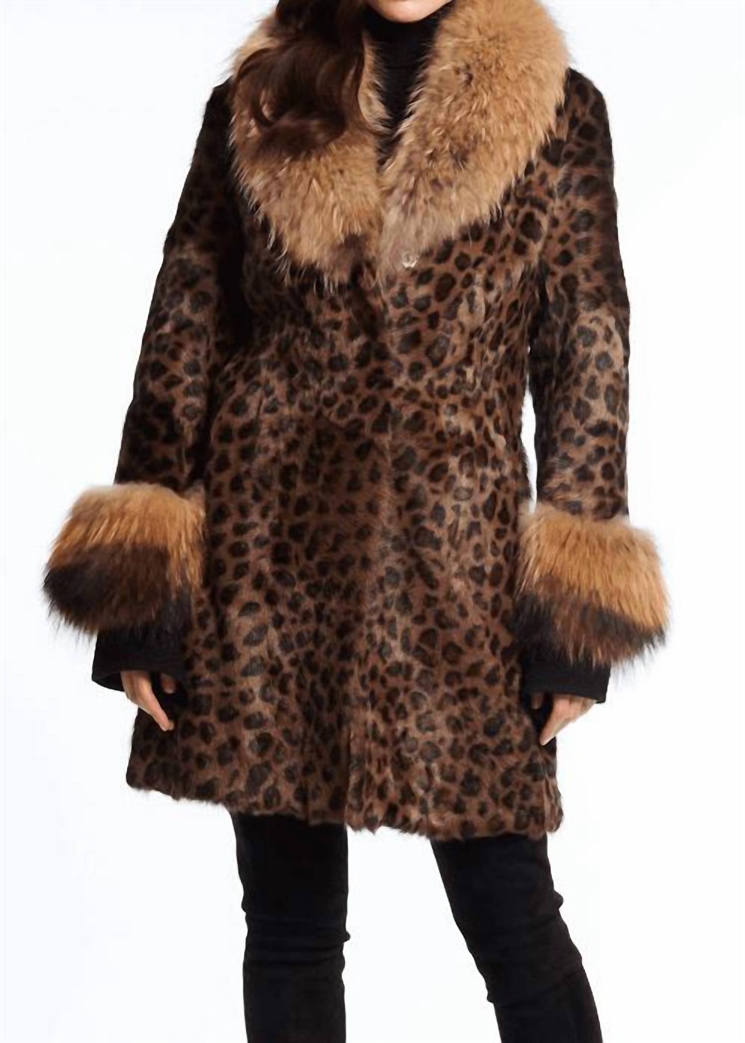 Alberto Makali - Fur Coat with Fox Trim