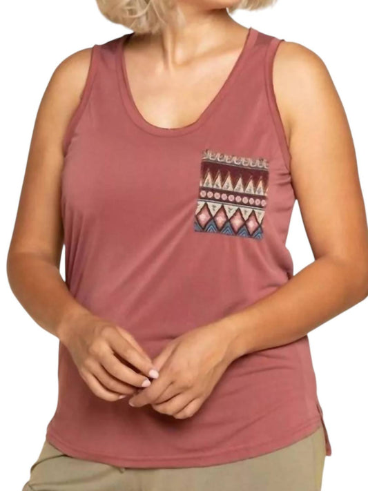 Pol - Aztec Pocket Tank Top