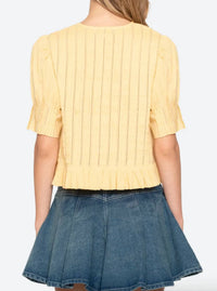 Sea - Alberte Bubble Sleeve Cotton Blouse