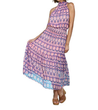 Veronica M - Chiffon Halter Maxi Dress
