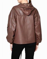 Nicole Miller - Leather Space Hoodie