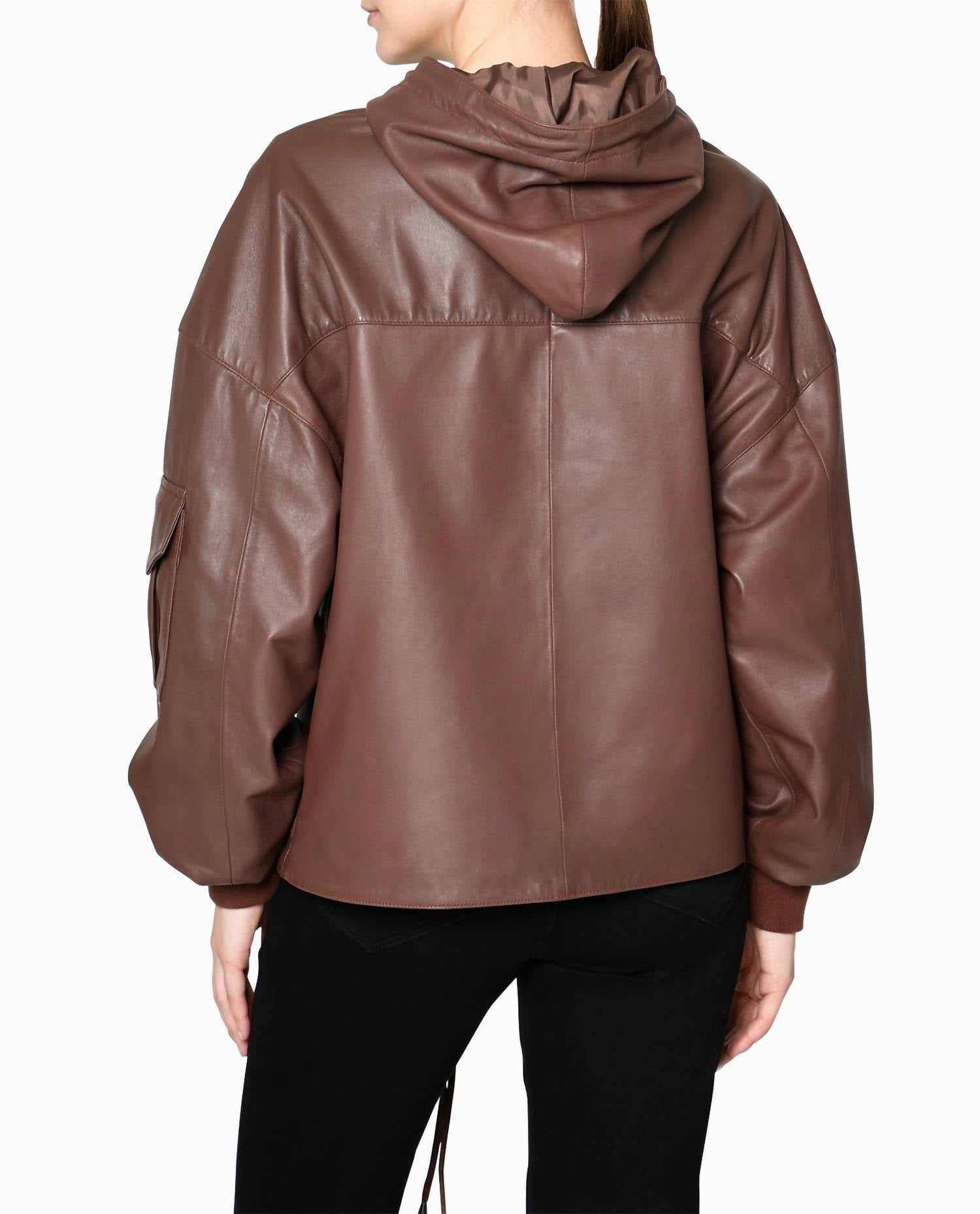 Nicole Miller - Leather Space Hoodie