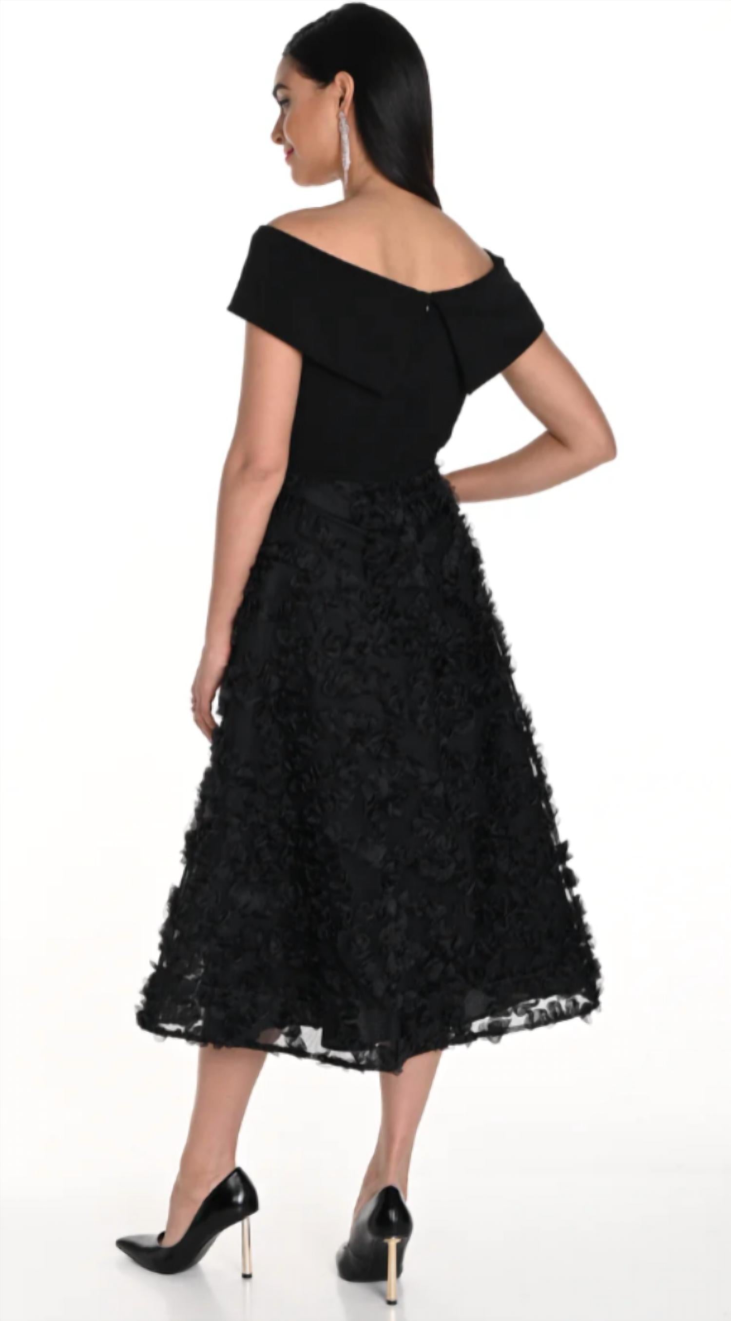 Frank Lyman - Off the Shoulder Swing Dress