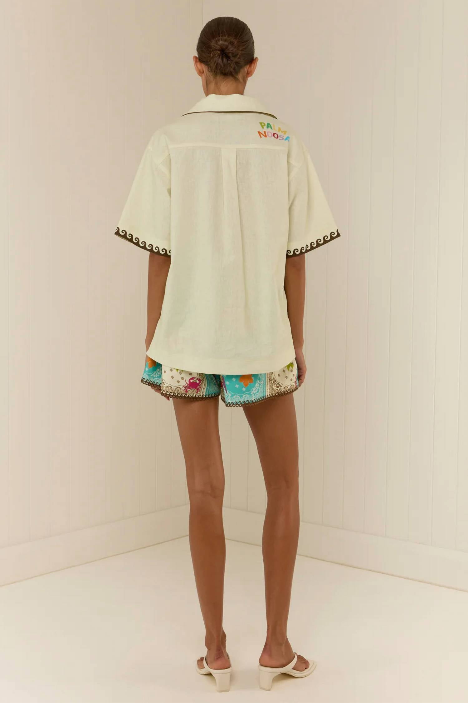 Palm Noosa - Porto Lace Trim Shorts