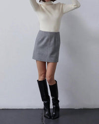 Crescent - Lyla Wool Tweed Skirt