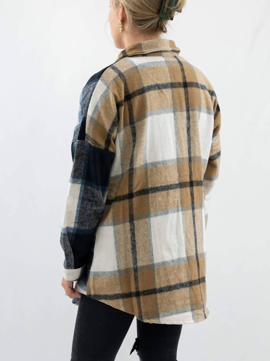Davi & Dani - Buffalo Print Shacket