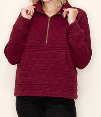 Staccato - Addison Half Zip Quilted Pullover