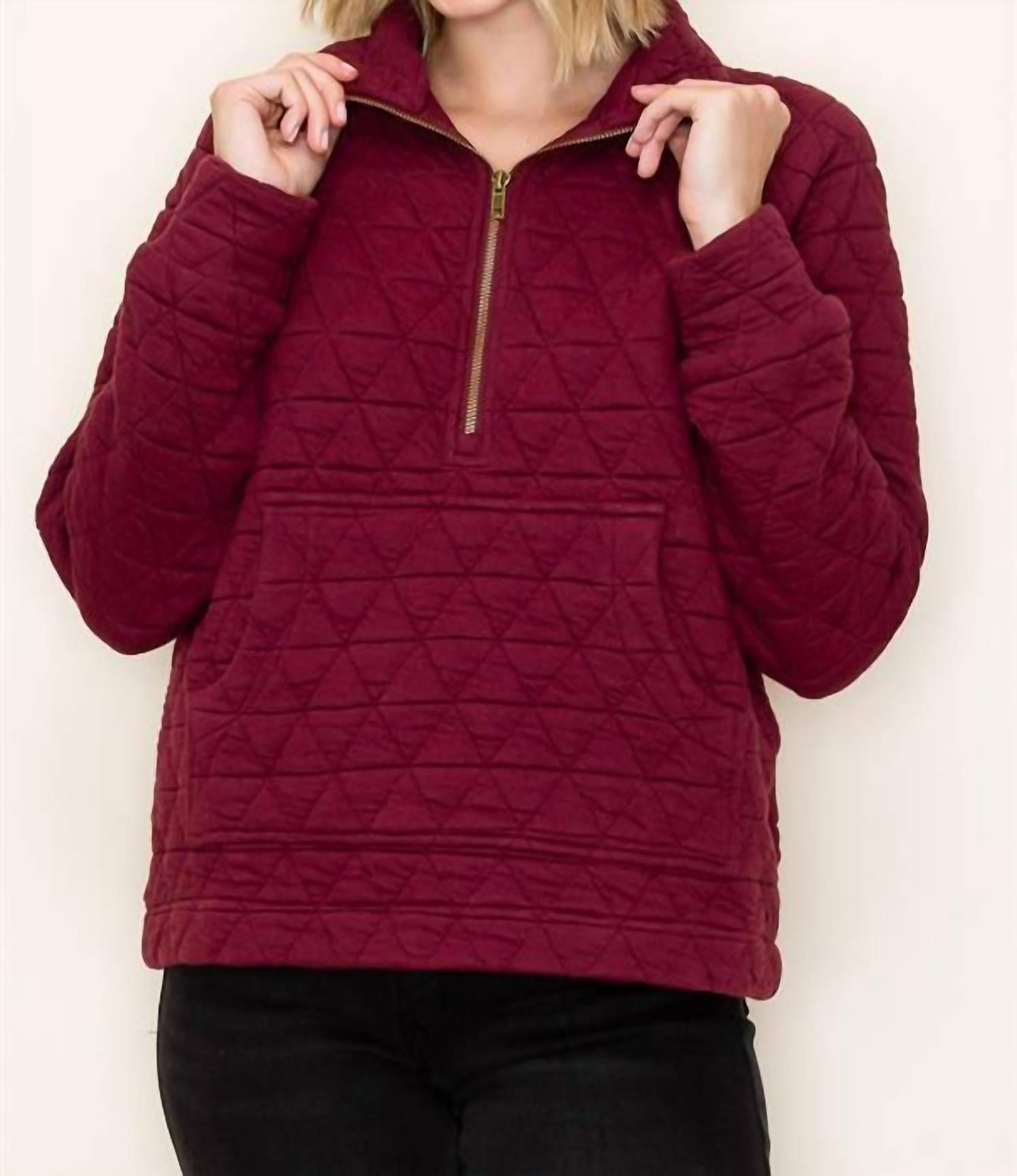 Staccato - Addison Half Zip Quilted Pullover