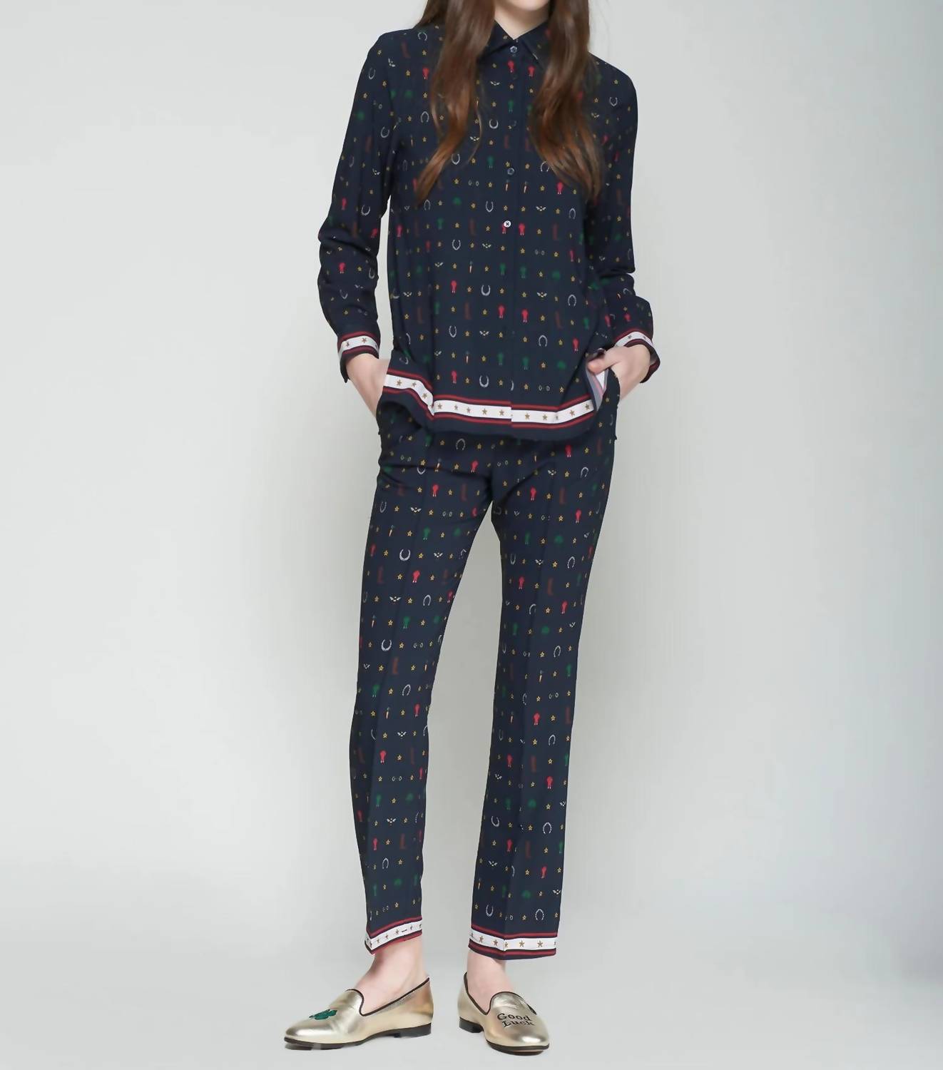 Vilagallo - Equestrian Print Top