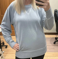 Zenana - Pigment Dyed French Terry Pullover Sweater – Plus Size