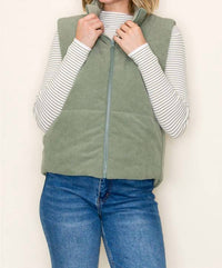 Staccato - Corduroy Reversible Puffer Vest