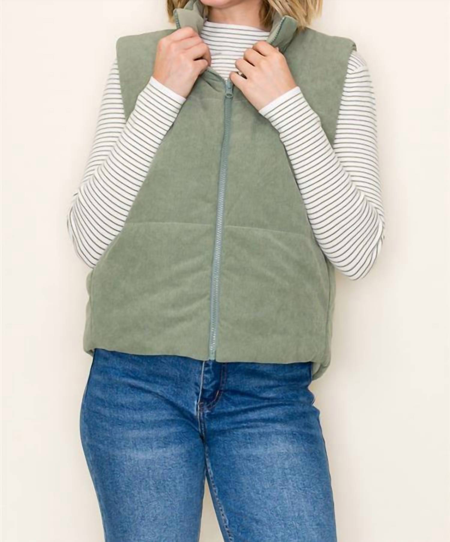 Staccato - Corduroy Reversible Puffer Vest
