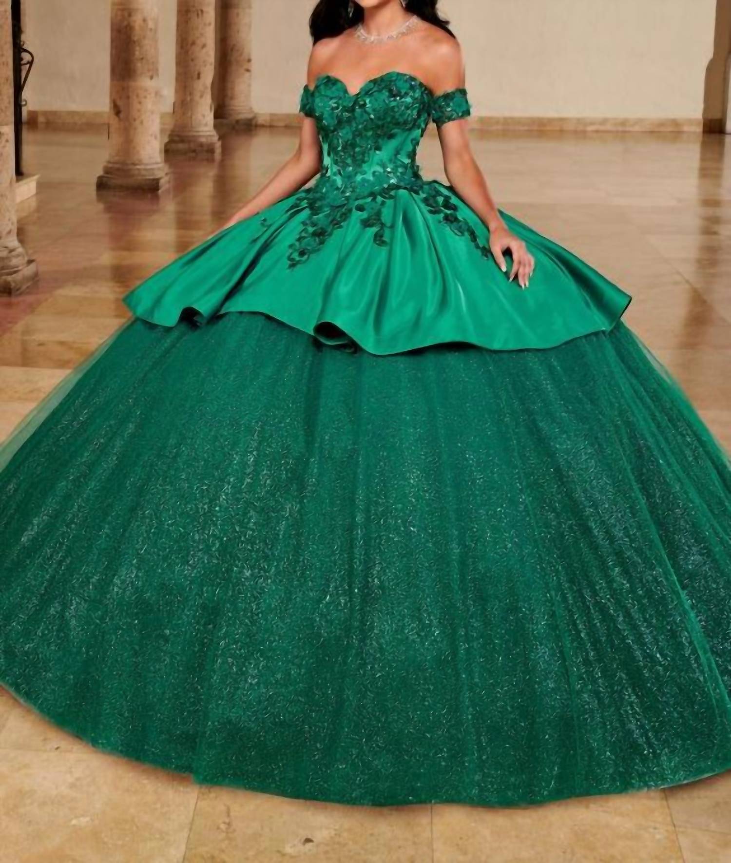 La Reina By Rachel Allan - Corset Style Vibrant Dress