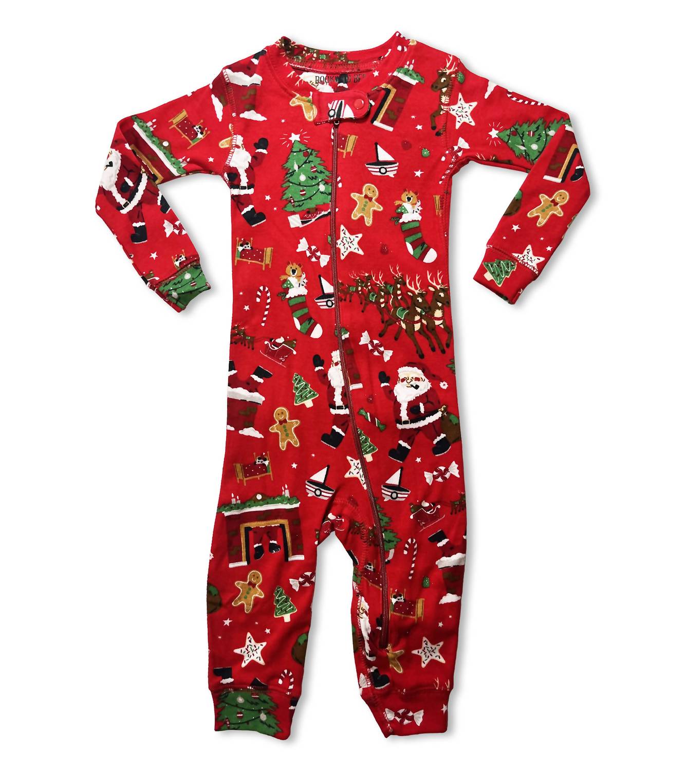 Books To Bed - Kid's The Night Before Christmas Set Baby Coverall With Book
