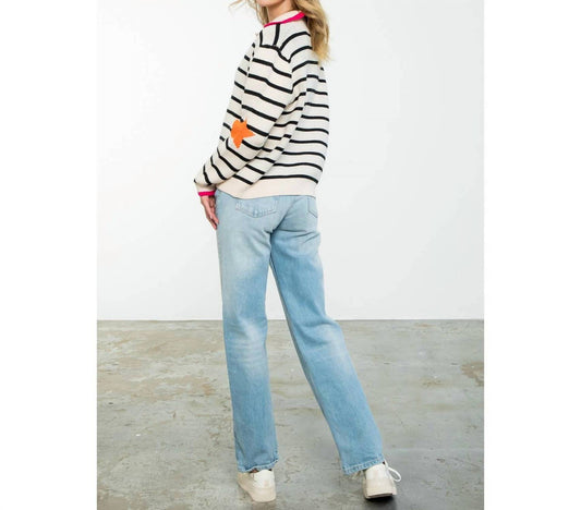 Thml - Collared Striped Knit Sweater