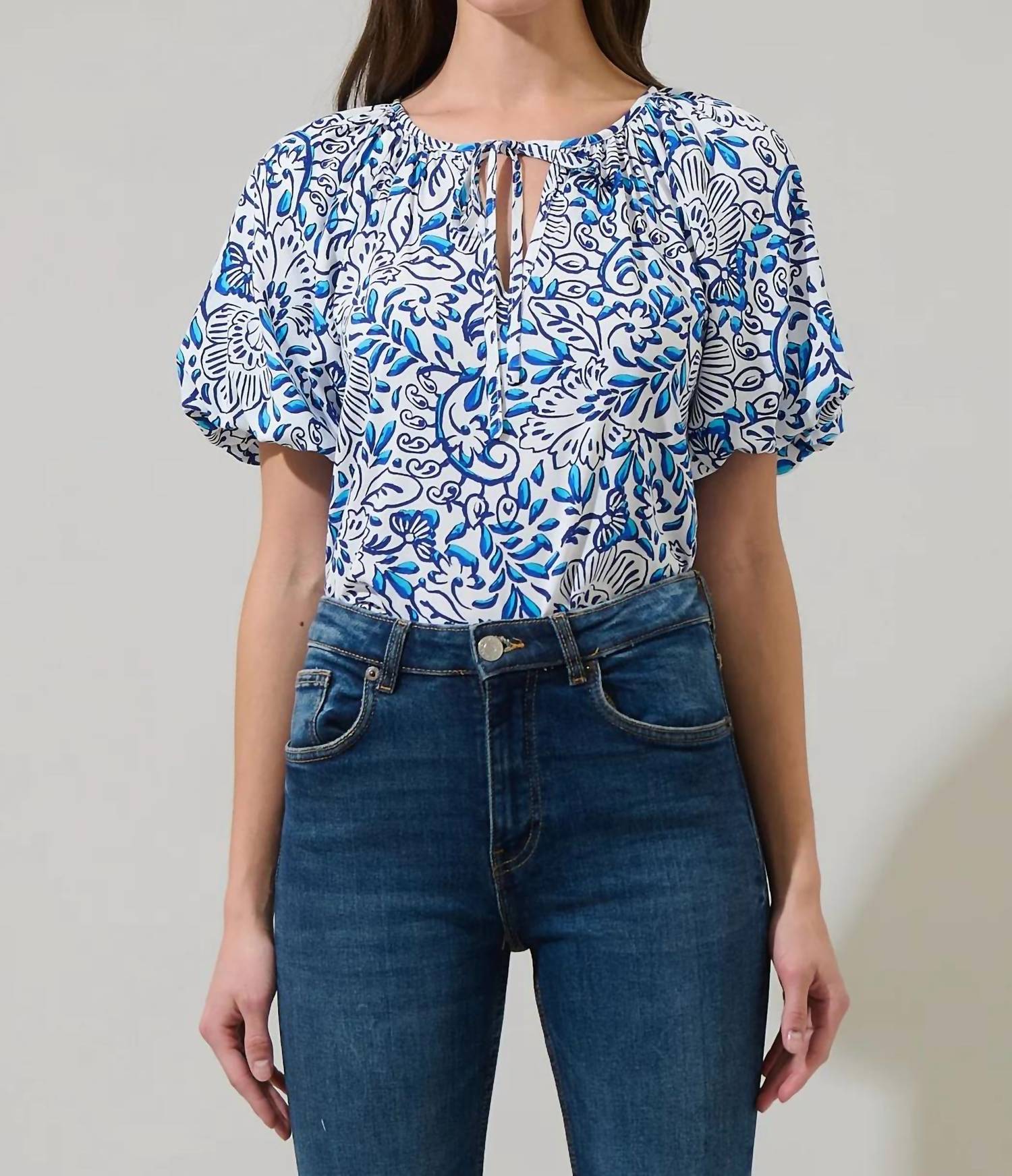 Sugarlips - Shaun Puff Sleeve Blouse