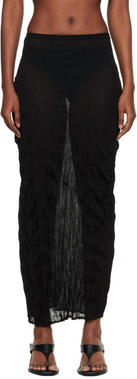 Toteme - Crinkled Knit Skirt